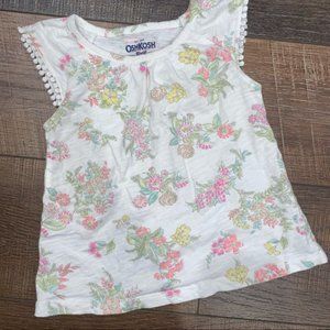 OshKosh Floral Top Girls 3T